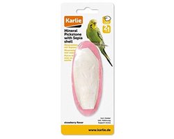 Minerale Steen en Sepia Schaal voor Vogels - Aardbei 12 cm