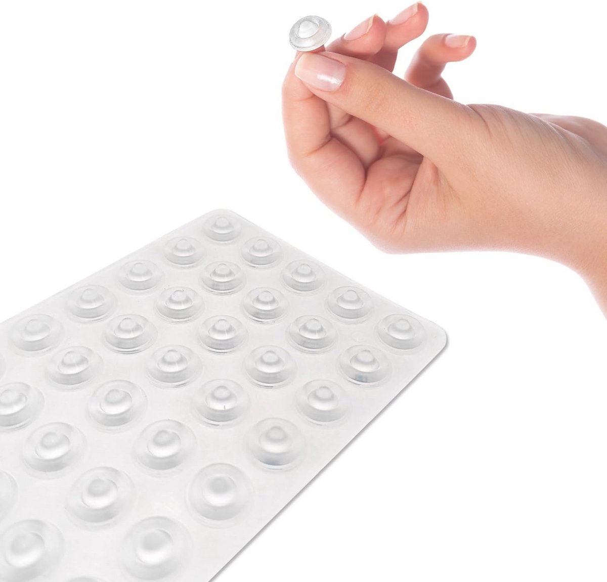 Kastbumpers - Rubberen pads Deurbumpers - Geluidsdemping - Zelfklevend - 100 stuks - Doorzichtig