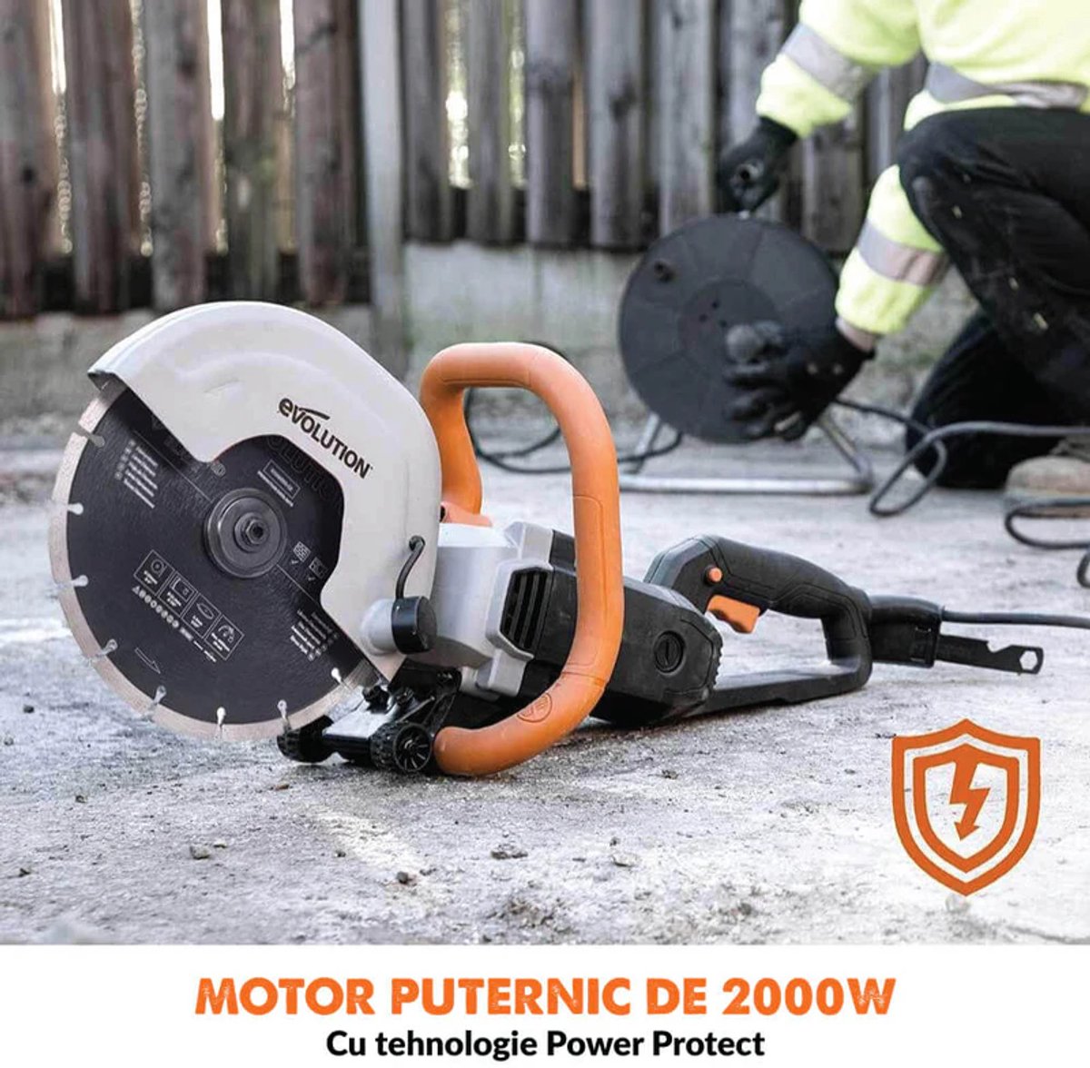 Evolution - R255DCT - 255 mm - diamantzaagblad - beton - Metselwerk - steenzaagmachine - 2000w