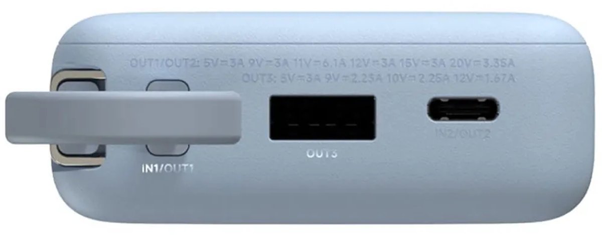 Xiaomi Power Bank 10000mAh met Geïntegreerde USB-C Kabel - afbeelding 2