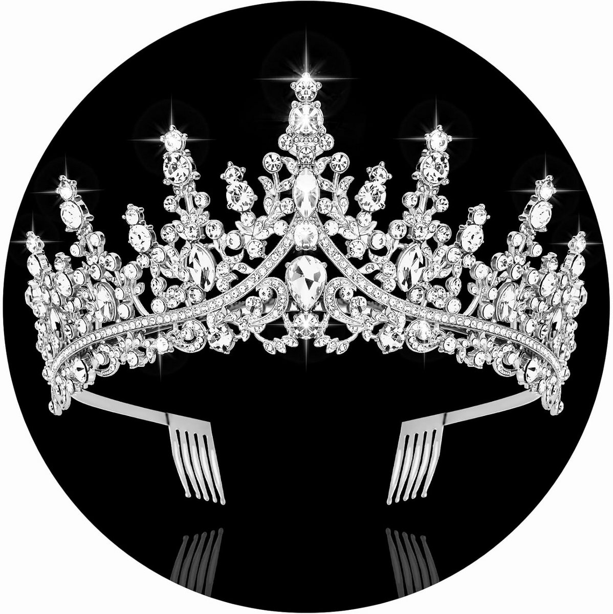 Prachtige Tiara voor Dames - Haarband met Kristallen voor Feest of Bruiloft