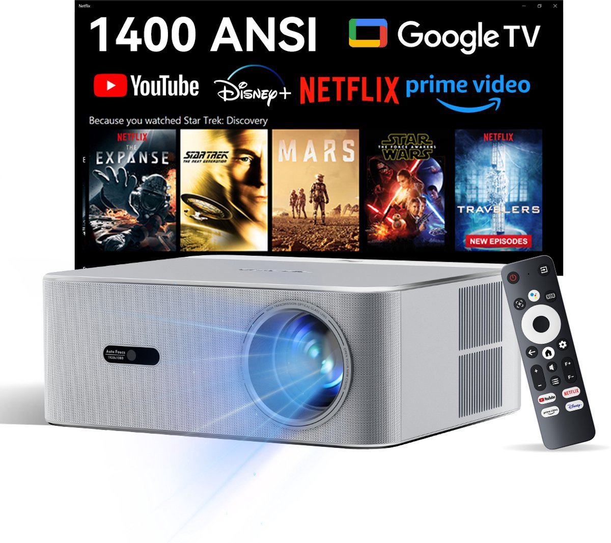 OSCAL PV800 Pro - 14000 Lumen Projector