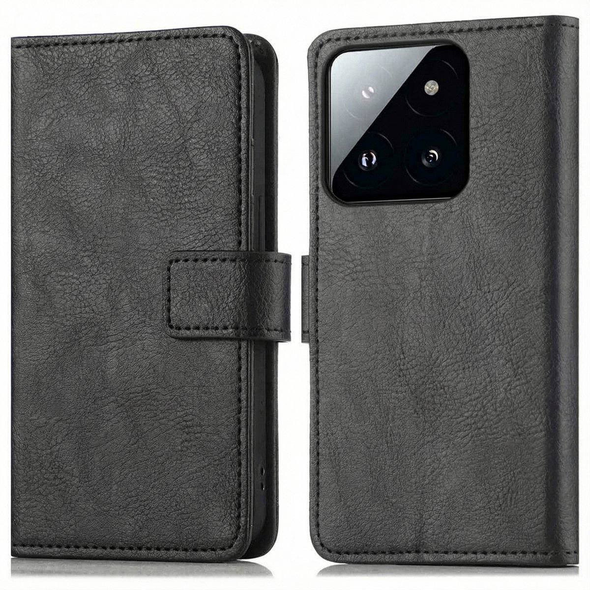 imoshion Hoesje - Geschikt voor Xiaomi 14T - Luxe Bookcase - Zwart
