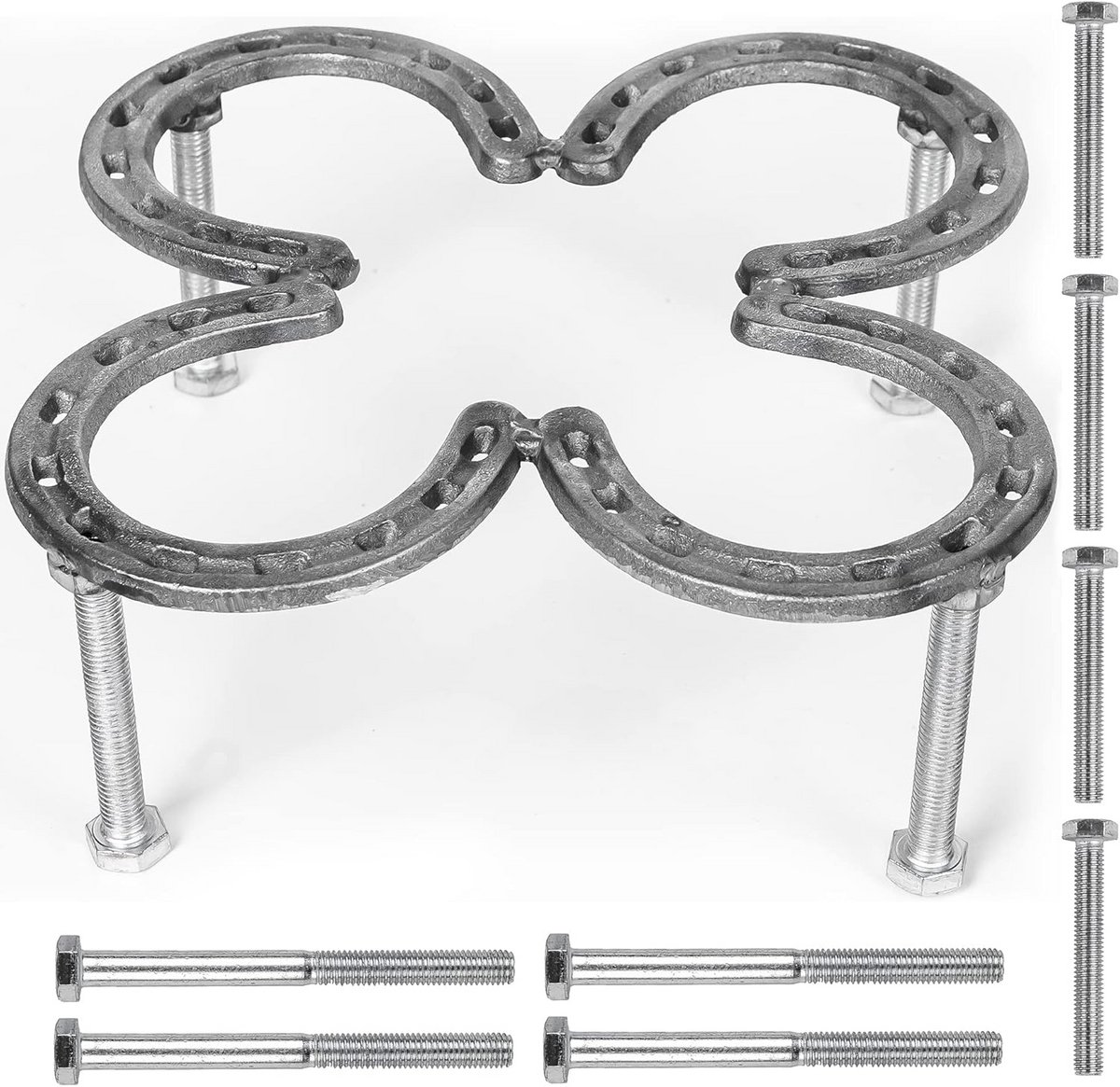 Stevige Dutch Oven Stand voor Buiten - Stalen Hoefijzer Tripod Kookrek