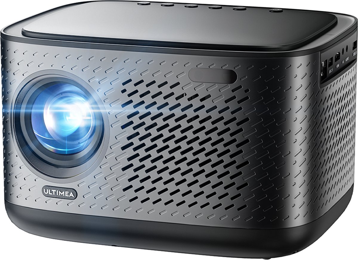 ULTIMEA Native 1080P met Autofocus & 6D Trapezcorrectie, 4K Home Cinema Beamer Zwart