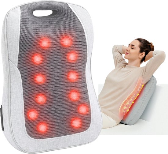 KHYR® Shiatsu Massagekussen Draadloos met Warmtefunctie - KHYR® - €99,00