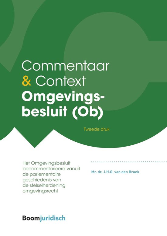 Commentaar & Context - Omgevingsbesluit (Ob) - cover