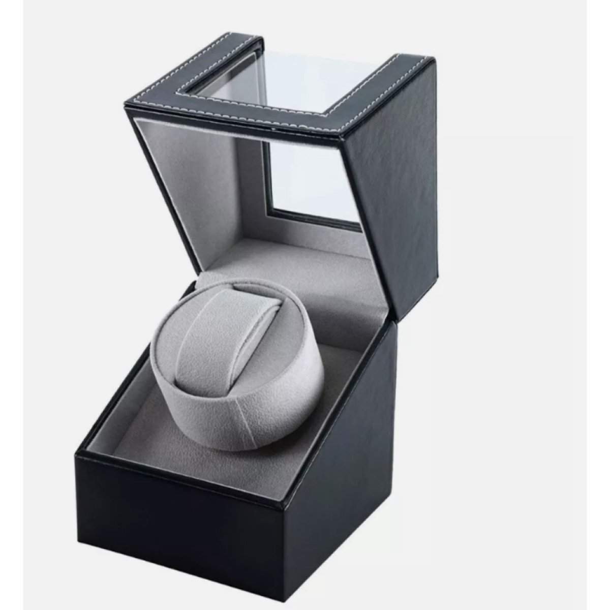 YOZHIQU Automatisch opwindende horlogekast - Geschikt voor één horloge - verstelbaar kussen, sluiting - zwart