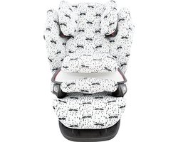 Kinder Autostoelhoes Compatibel met Cybex Pallas en M-FIX - Raccoon Stijl