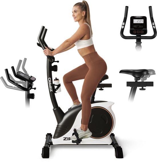 ZIPRO NITRO RS - Hometrainer Magnetische Fiets - 150kg Belasting - Vliegwiel 8kg - Hartslag - Fitness Fiets