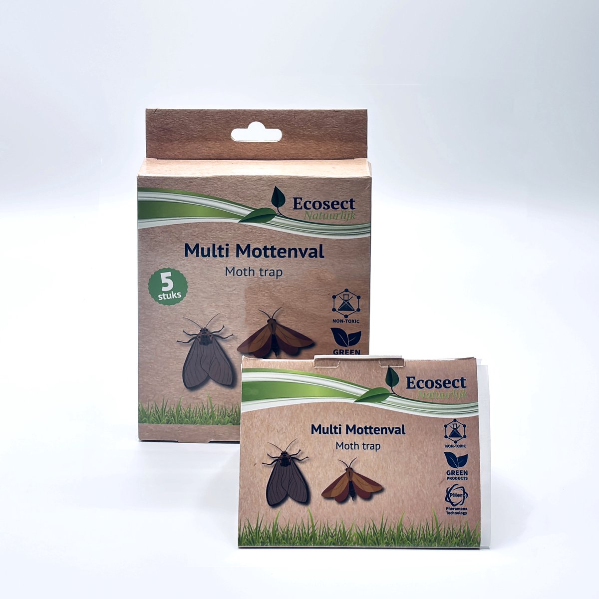 Ecosect - Multi Mottenval - Kledingmotten - Voedselmotten - 5 stuks