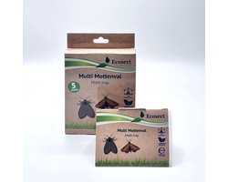 Ecosect - Multi Mottenval - Kledingmotten - Voedselmotten - 5 stuks