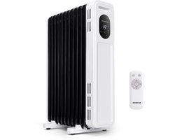 Aigostar Cozy - Olieradiator - Elektrische Kachel - 2300W Heater - Oliegevulde radiator - 11 Ribben…