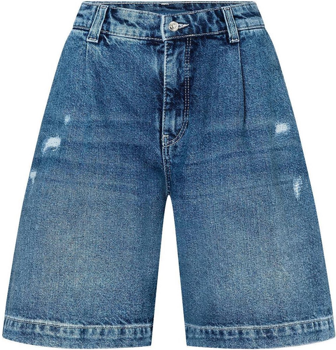 MAC - blauwe short Pleat - maat 36