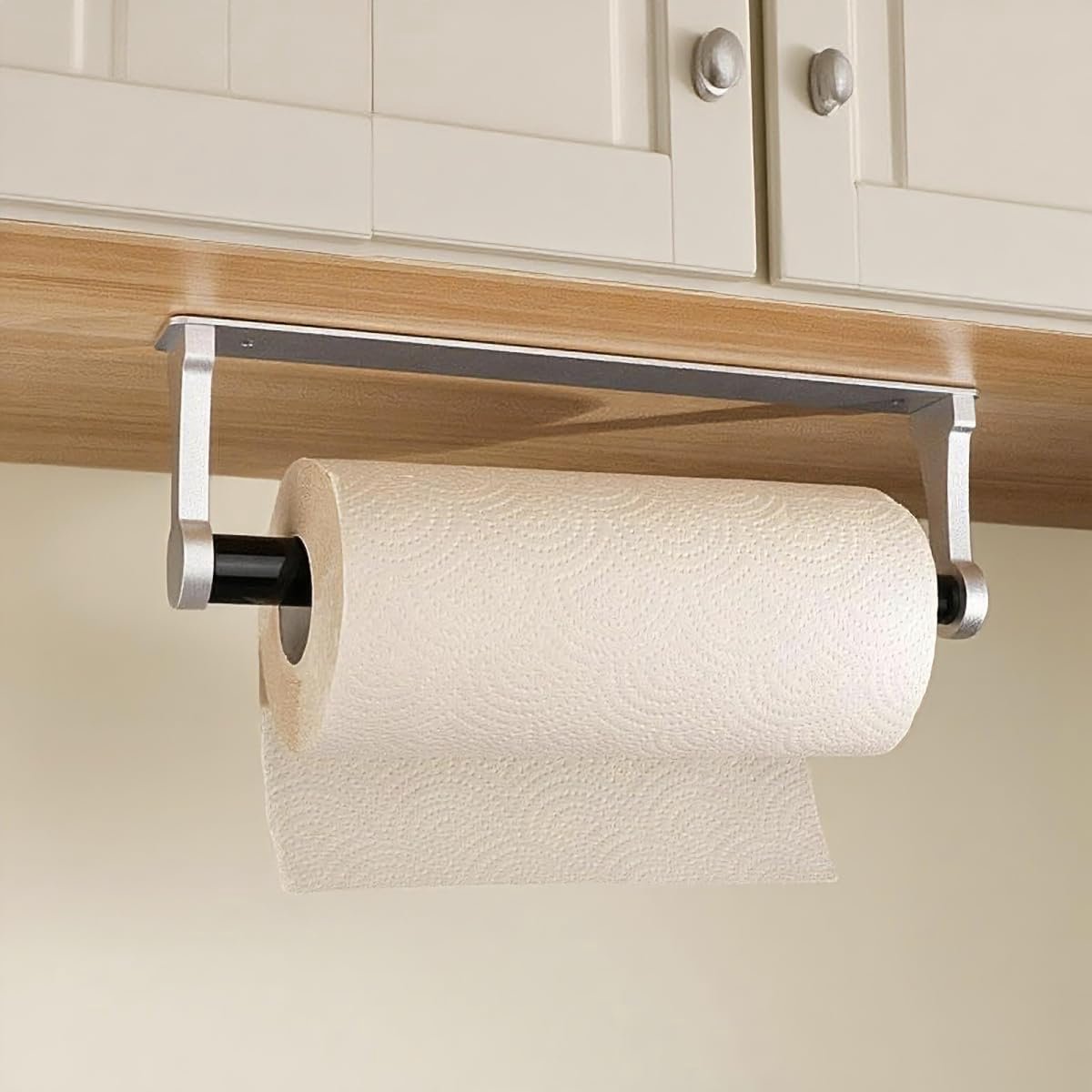 Keukenrolhouder Zonder Boren - Zelfklevende & Ophangbare Standaard voor Keuken en Badkamer