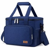 BOTC Koeltas - Lunchtas - Koeltasje - 13L - 30x19x23cm- Lunchtas voor Dames en Heren - Maat L - Blauw