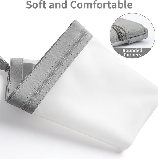 NIUBEE Porte-stylos En Acrylique à 4 Compartiments, Organisateur Transparent Pour Crayons, Accessoire De Rangement Pour Comptoir Et Bureau