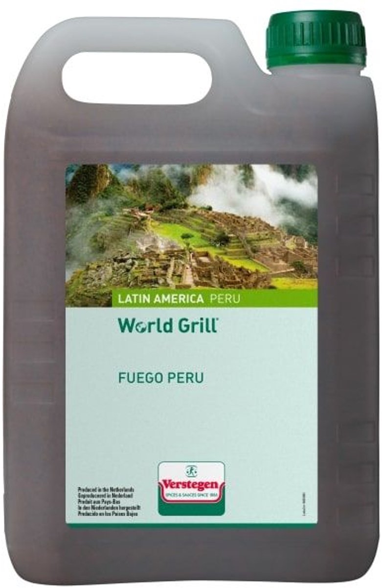 Verstegen - World Grill - Fuego Peru - Oliemarinade - Drum - Marinades - 2,5L