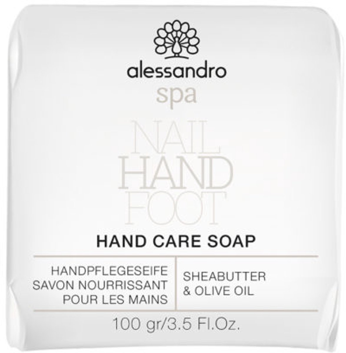 Alessandro Spa Hand Care Soap 100g – Luxe Handzeep met Verzorgende Werking – Reinigt Mild & Hydrateert – Voor Zachte, Frisse Handen – Ideaal voor Dagelijks Gebruik – Verwenmoment voor de Huid – Geschikt voor alle Huidtypes
