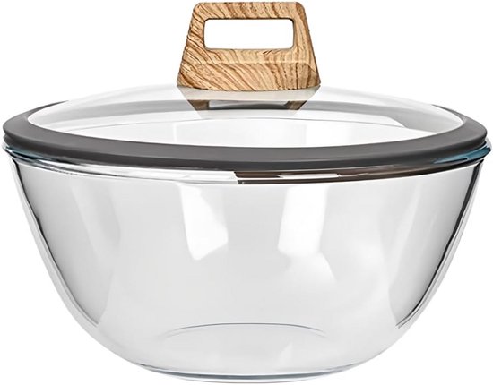 Set De 4 Bols En Verre Avec Couvercles – Récipients Hermétiques Pour Rangement Cuisine, Congélation, Préparation Repas