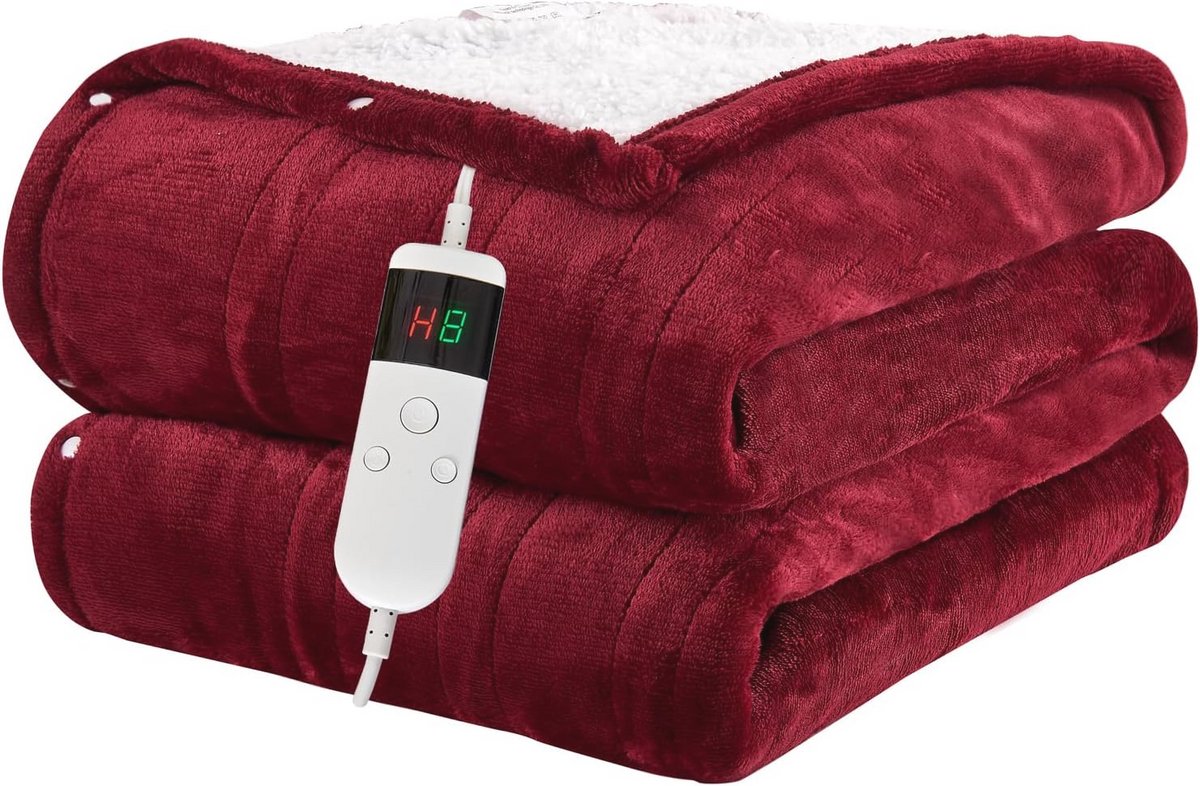 Elektrische warmtedeken 150 x 180 cm met automatische uitschakeling