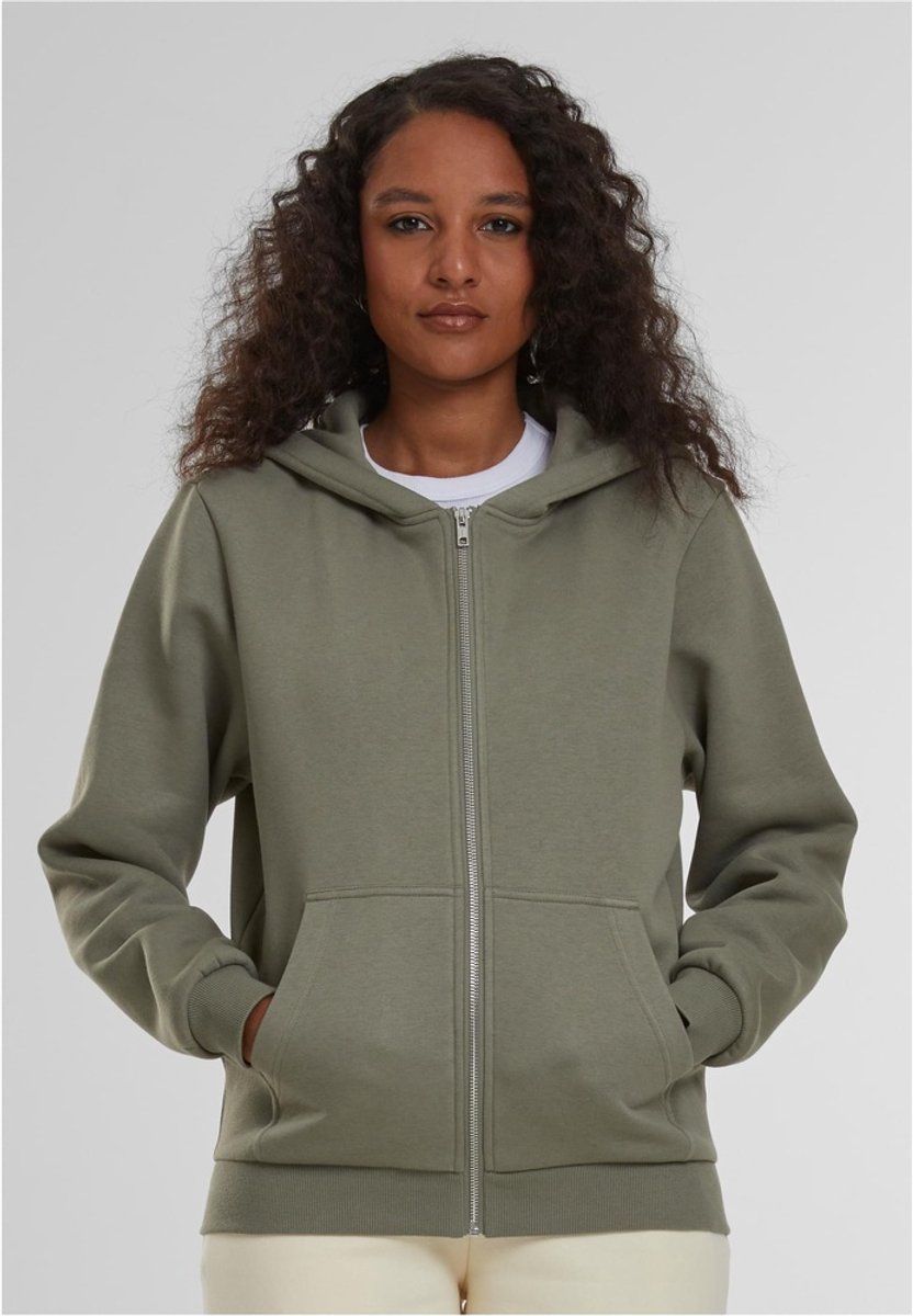 Urban Classics Fluffy Vest met capuchon XL Olijfgroen