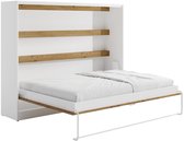 Vente-unique Bedkast hout natuurlijk licht 140 x 200 cm