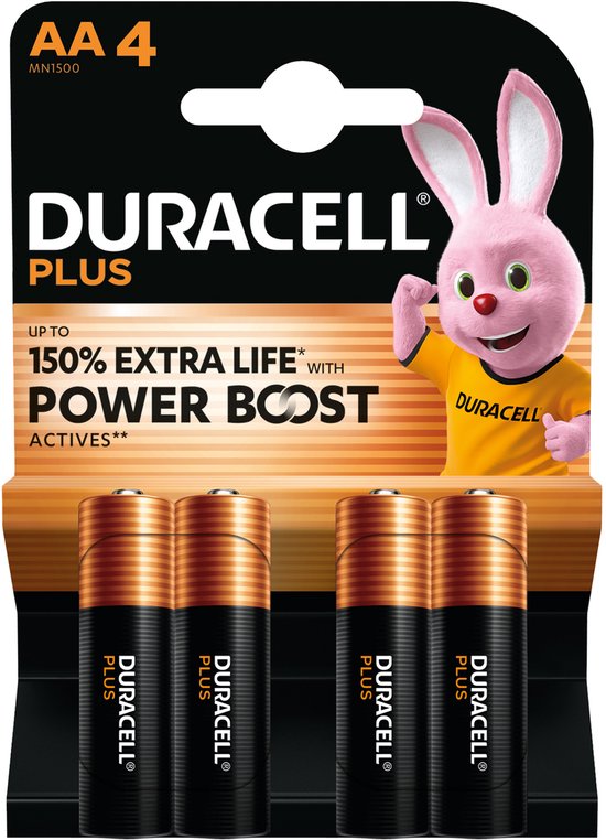 Duracell Plus AA batterijen 4 stuks