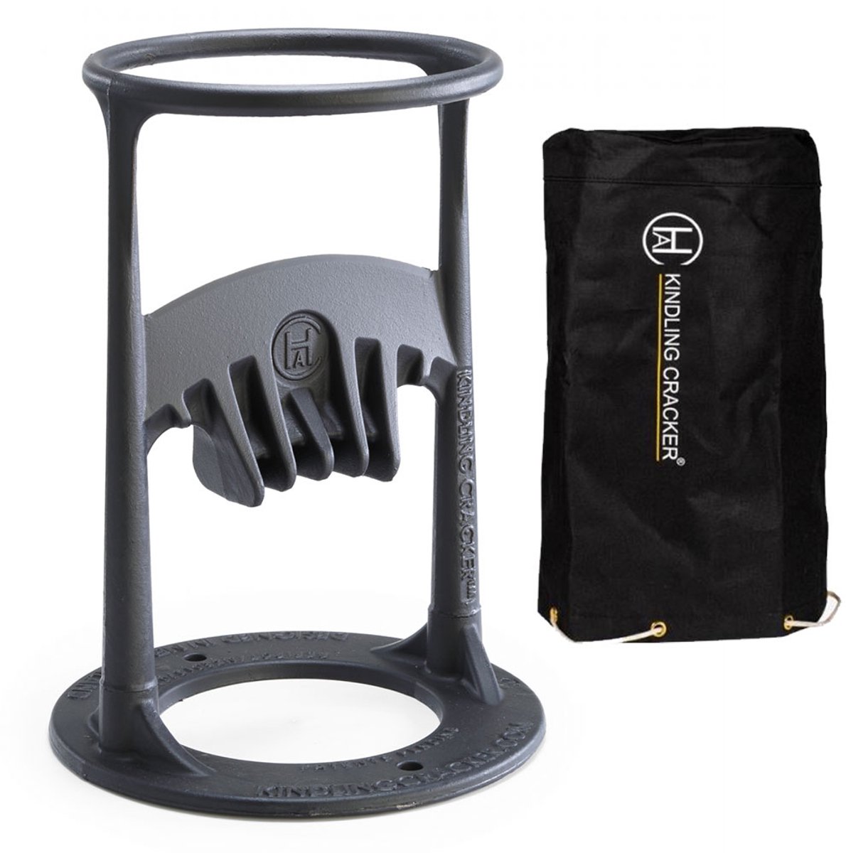 Kindling Cracker + Cover Houtklover - Gietijzer - Zwart