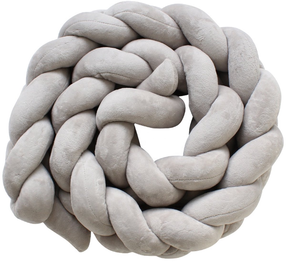 Mogi Products -Gevlochten Baby Bedomrander - 3 Meter - Premium Hoofdbeschermer & Boxomrander-Parkomranding-Bedbumper