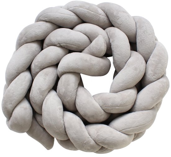 Mogi Products -Gevlochten Baby Bedomrander - 3 Meter - Premium Hoofdbeschermer & Boxomrander-Parkomranding-Bedbumper