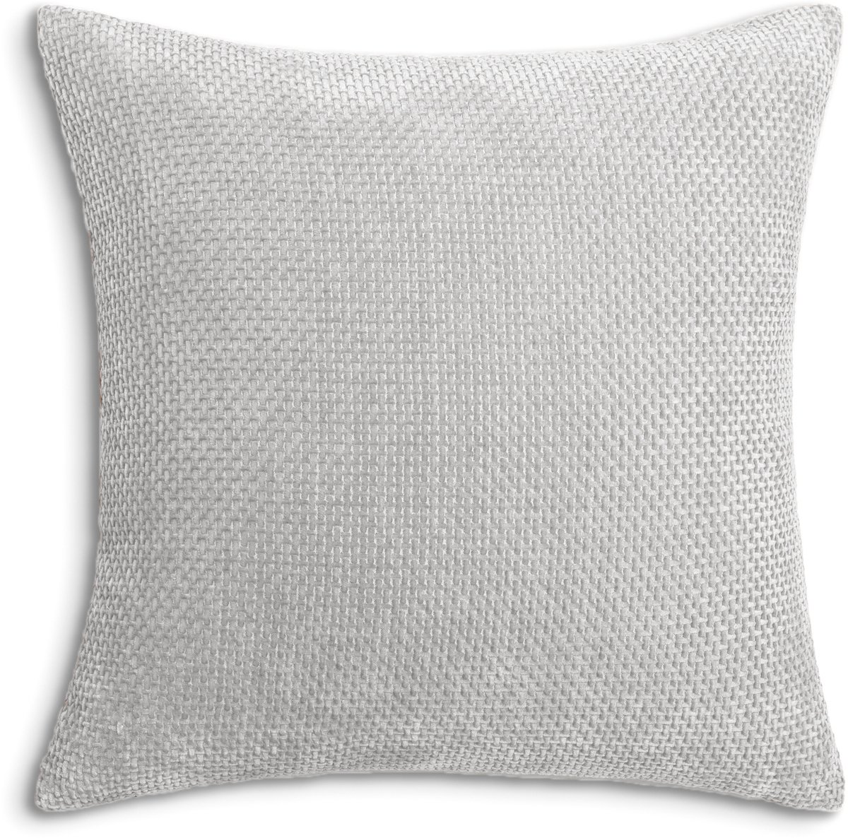 Heckettlane Sierkussen Velours Panama - Cloud Grey - Sierkussens 48x48 cm - 100% Polyester Velours - Inclusief Binnenkussen