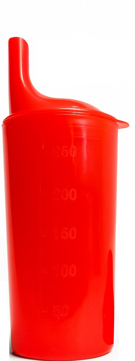 Vitility - Drinkbeker met Tuit - 250 ml - Rood