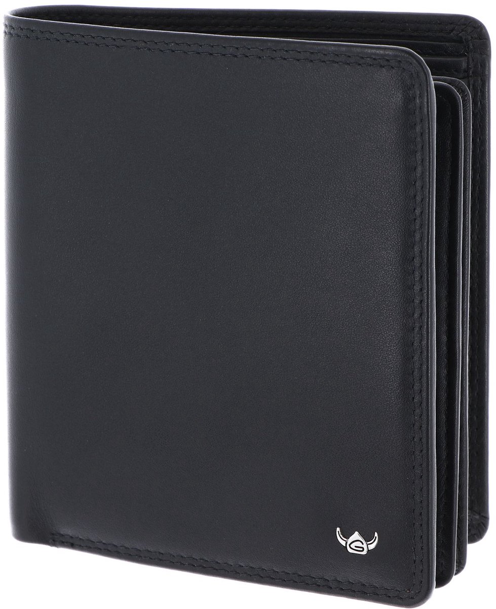 Golden Head Leren portemonnee Polo RFID Protect Kombischeintasche 1232 Schwarz zwart