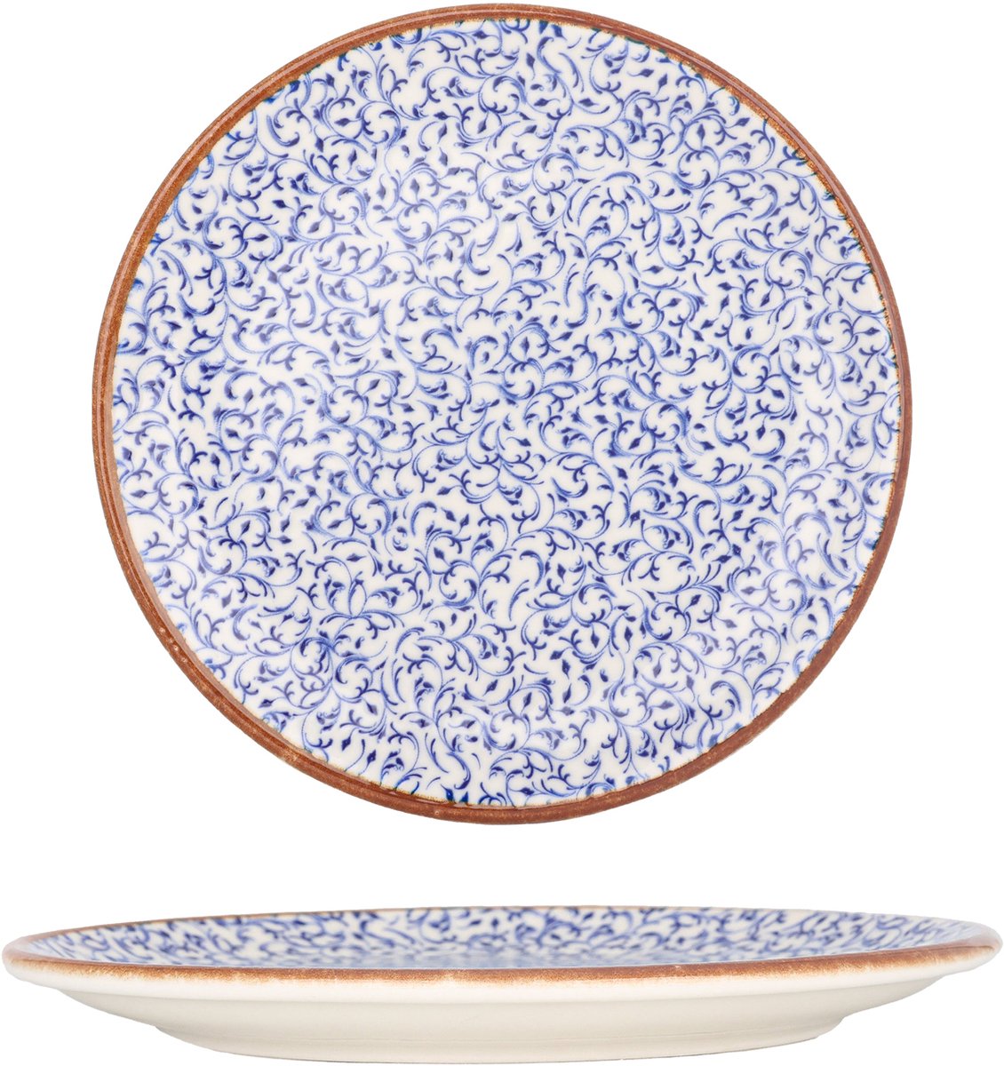 By Bone Dessertbord - Edera - Porselein - 19 cm - set van 6
