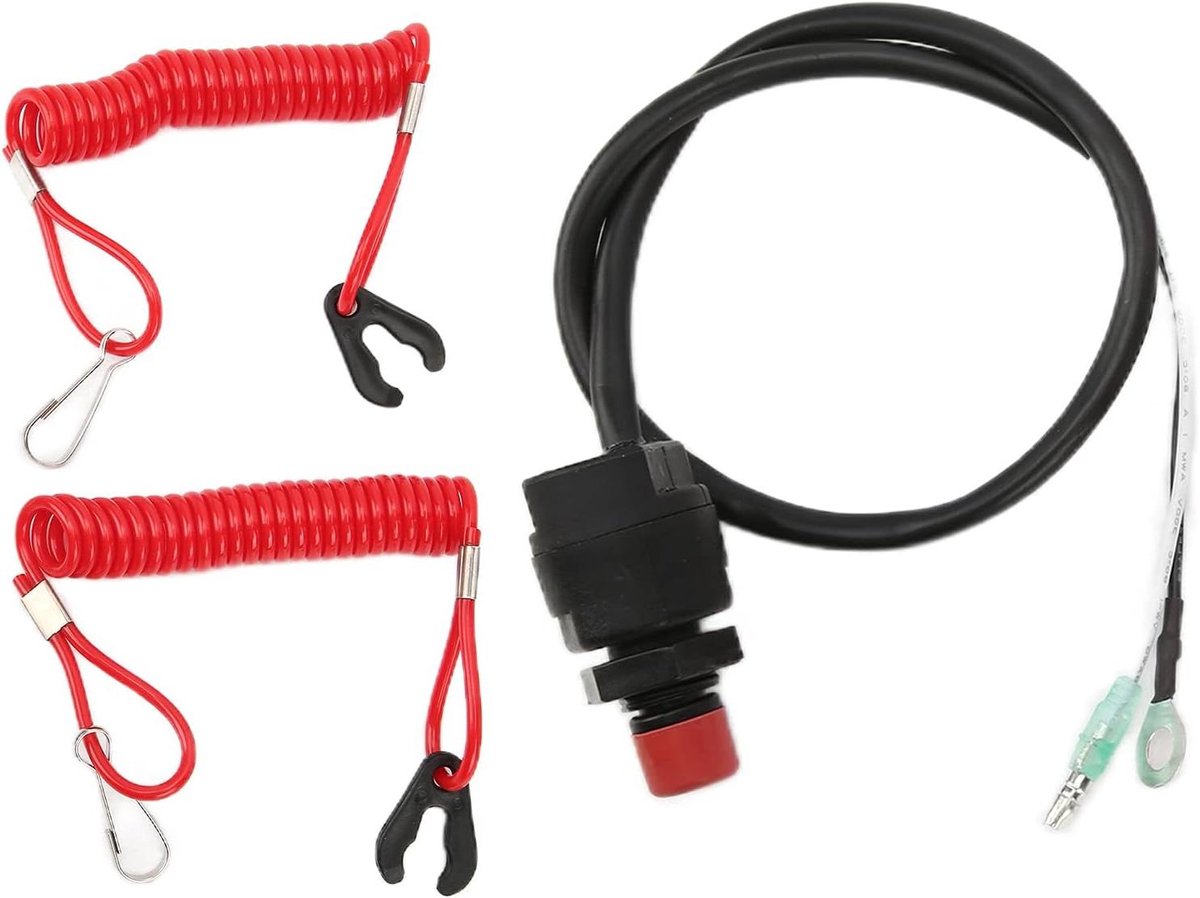 Buitenboordmotor Noodstopschakelaar Lanyard Vervanging - Veiligheid voor Buitenboordmotor - ATV Boot Bike