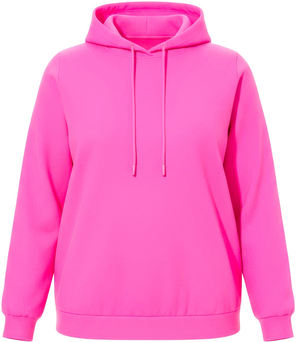 Angel of Style - Dames - Hoodie capuchonsweater neonkleur - Neon roze - Maat 42
