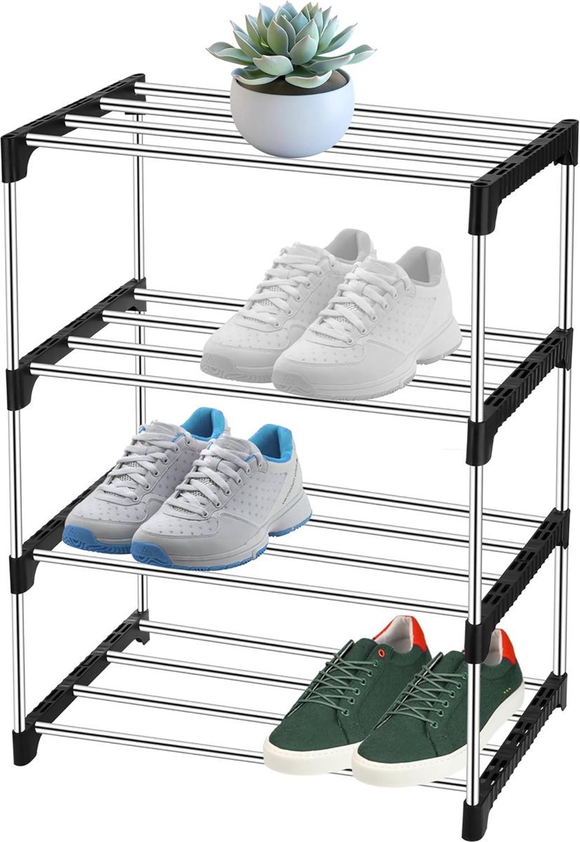 Stunq® Multifunctionele Opbergoplossing voor Schoenen met Verstelbare Hoogte en Duurzame Constructie
