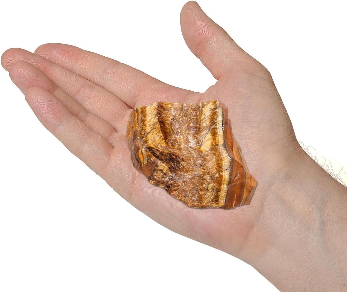 Cosensi - Tijgeroog ruwe kristallen voor decoratie en edelsteen wikkelen met Reiki healing energie