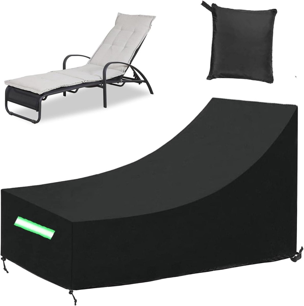 Cosensi Beschermhoes Tuinligstoel 200x75x40/70 cm Waterdicht Winddicht UV-bestendig Oxford-weefsel. Any