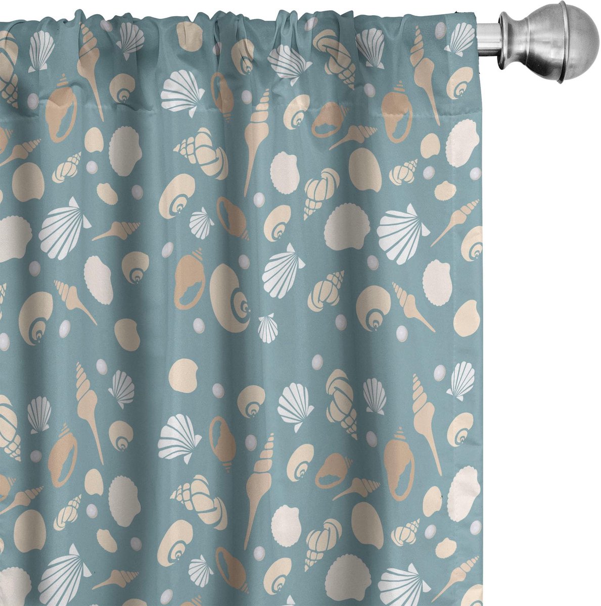 ABAKUHAUS Gordijnen 2x75×175 cm – microvezels – halfdonker – kadetblauw Kadett-blauw