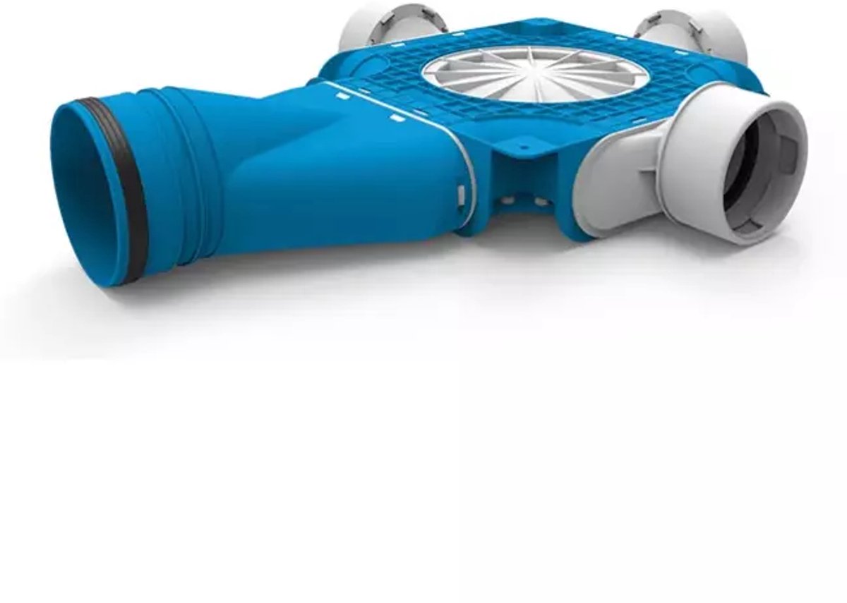 Vent-Axia Uniflexplus samengestelde verdeler 3x Ã˜90mm met horizontale tuit Ã˜125mm