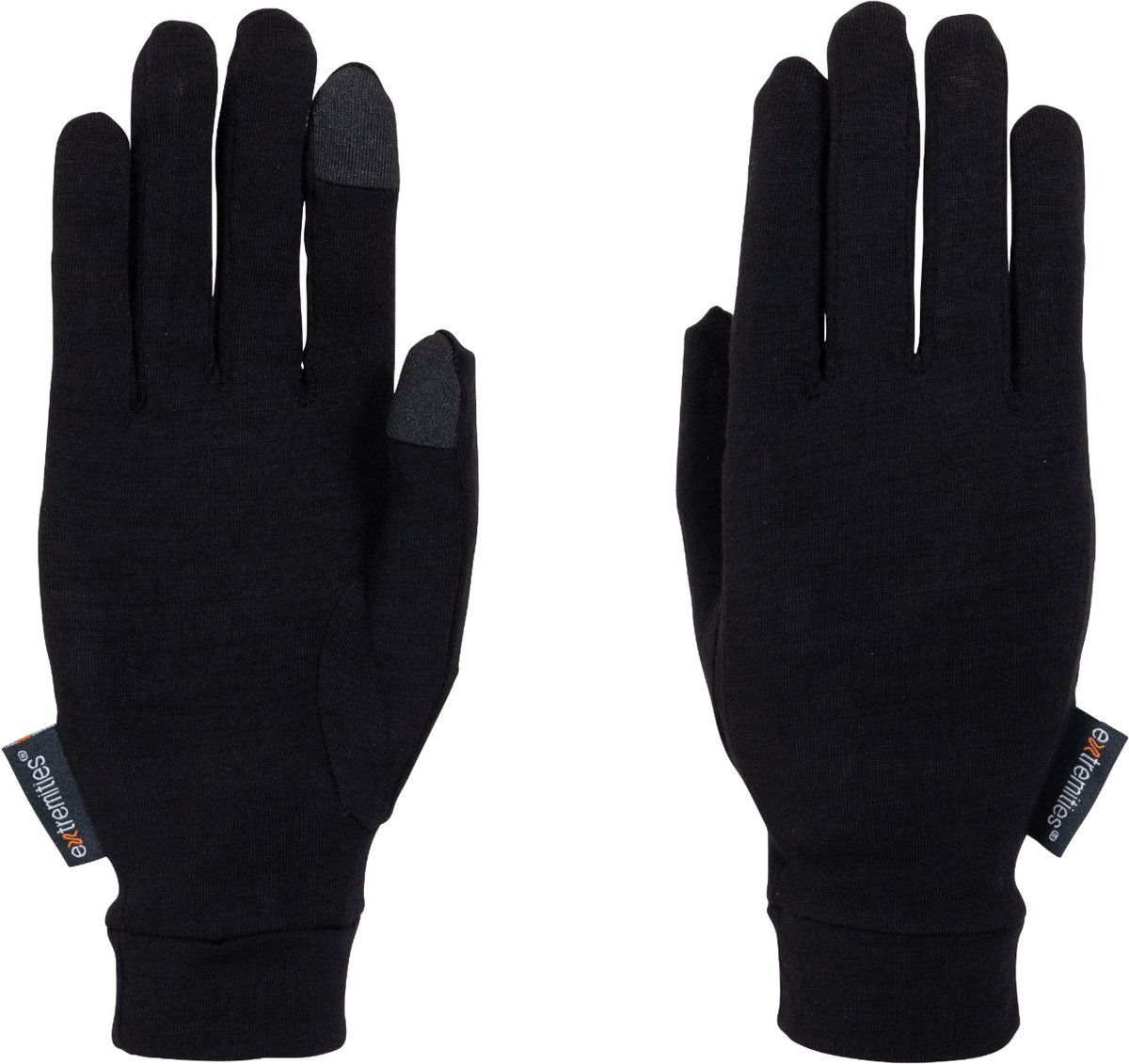 Extremities | Merino Touch Gloves | Wollen Handschoenen | Black | M -