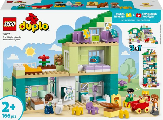 LEGO DUPLO Stad 3-in-1 Modern woonhuis met figuren 10470