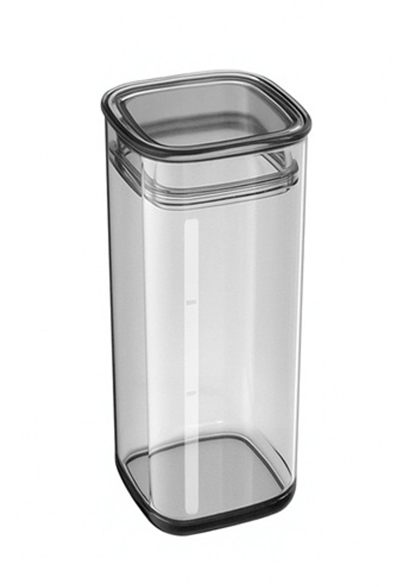 Practic - Voorraadbus - Voedselcontainer - keukencontainer, voor losse producten, inhoud 1.5L, deksel met verzegeling