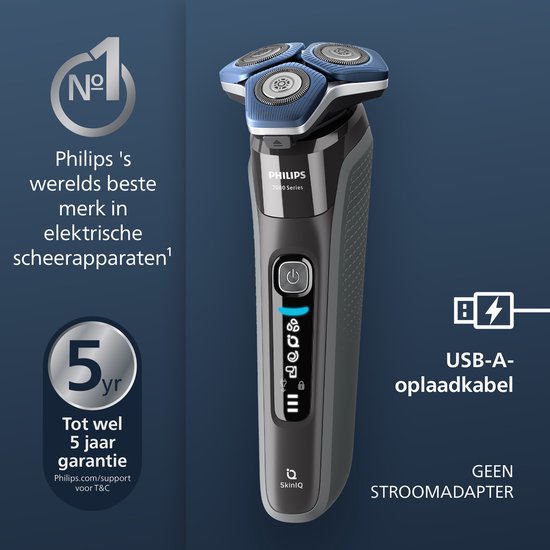 Philips Shaver 7000 Series S7887/35 - Elektrisch scheerapparaat – met trimmer – mannen