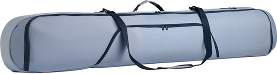 Snowboardtas, Geschikt voor Tot 165 cm, Gepolsterde Ski- en Snowboardreistas, Duurzame 600D Waterdichte Oxford Stof, Instelbare Binnenriemen, Ideaal voor Ski's, Stokken, Brillen, Handschoenen, Helm en Laarzen (Grijs)