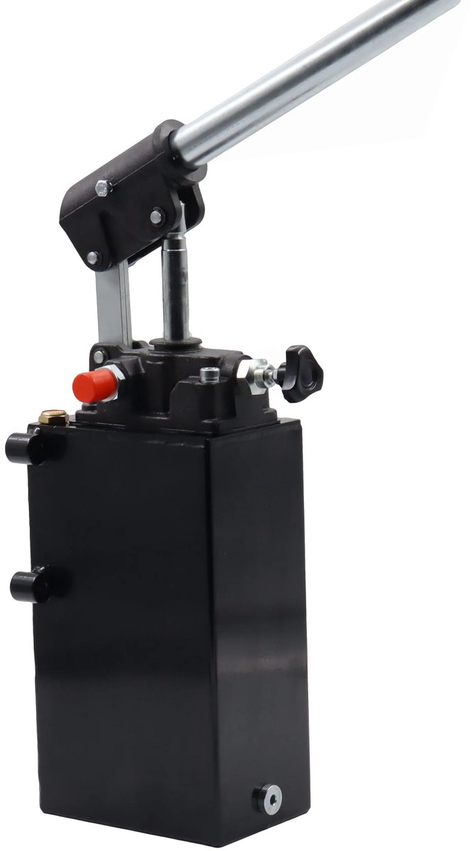 Enkelwerkende Hydraulische Handpomp - 25 CC - 3 Liter Tank - 3/8" Poorten - Sparepartsholland