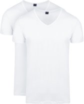 Suitable Vita T-Shirt V-Hals Wit 2-Pack - Maat M - Heren - Basic T-shirt - Ondershirt