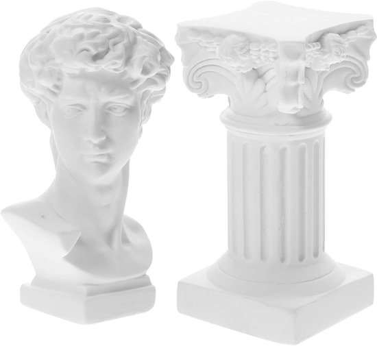 Duitse componist Ludwig van Beethoven stenen buste standbeeld sculptuur 17,5 cm